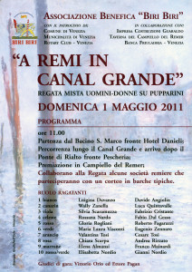 1° maggio 2011 - A remi in Canal Grande